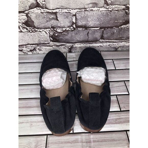 Abeo Bio System Jean Navy Blue Suede Leather Flats Shoes Women’s Sz 6N US/36.5EU - Picture 9 of 16